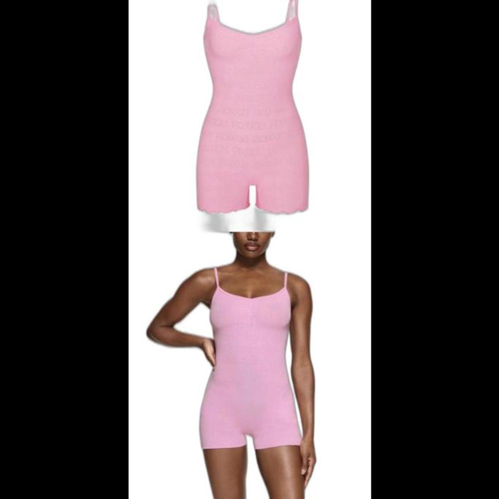 Skims Pointelle Logo Onesie